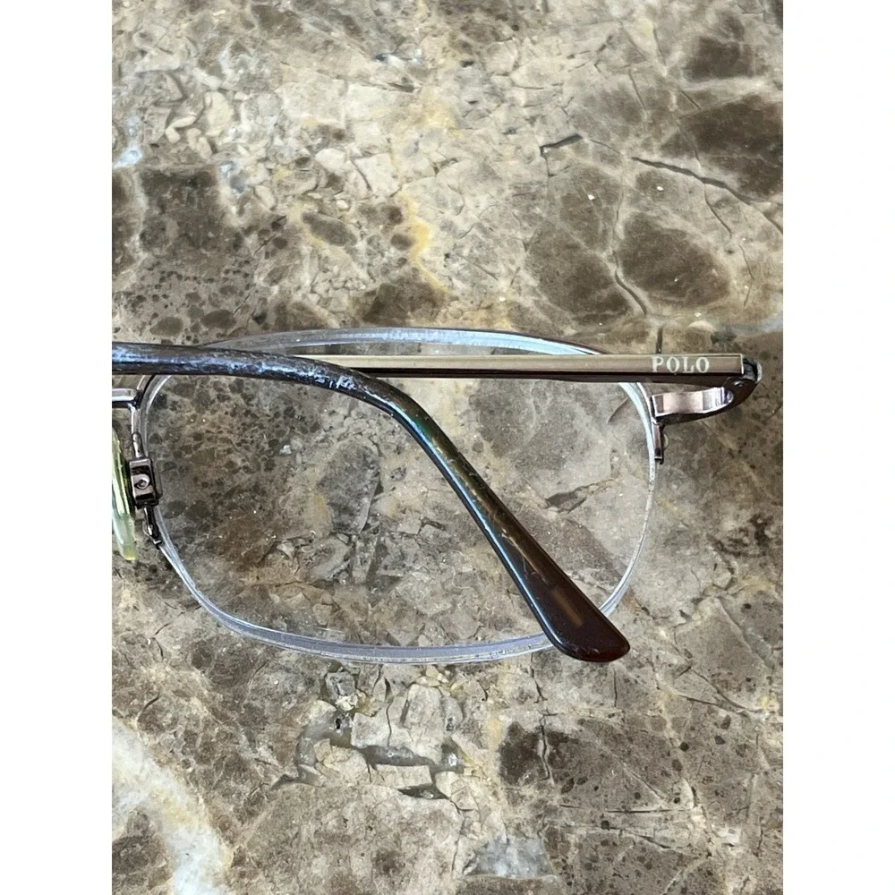 POLO RALPH LAUREN Eyeglasses Polo 1001 9011 Gold Half Rim FRAMES ONLY 51-19-135